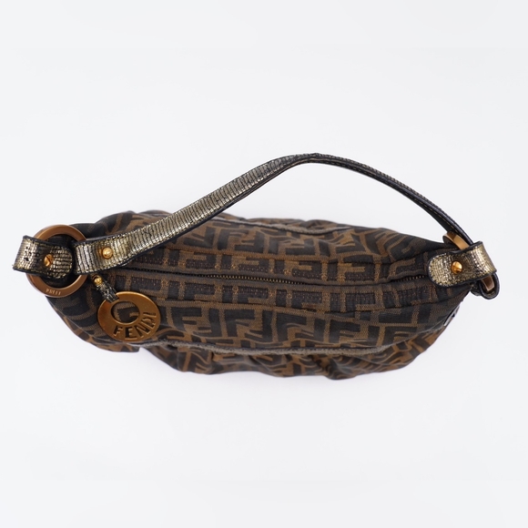 ❌️❌️SOLD ❌️❌️AI32❤️ FENDI Zucca Chef Hobo Tobacco Bag - Picture 8 of 14